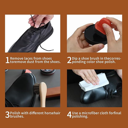 WERNMIND Mink Oil White Saddle Soap Leather Cleaning Boots Shoe Cleaner Leather Conditioner Boot Cace Kit