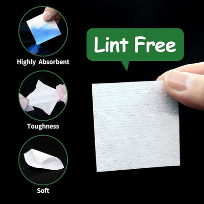 ILANSIN 3000/1500PCS Gun Cleaning Patches+CLP Oil,2"x2" Lint Free Gun Cleaning Cloth,Professional Wipes for Shot Pistol/All Caliber of Firearms.Store in Box Can Store Gun Cleaning Kit,Choose Your Set