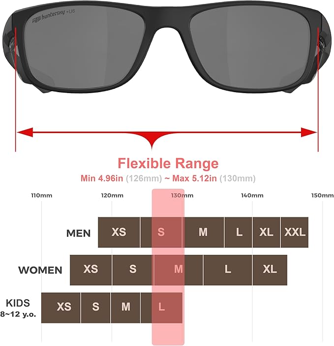 HTS HUNTERSKY TR90NZZ Safety Glasses with Side Shield Small Size Women Men ANSI Z87 Anti Fog Scratch Resistant Lab Pickleball