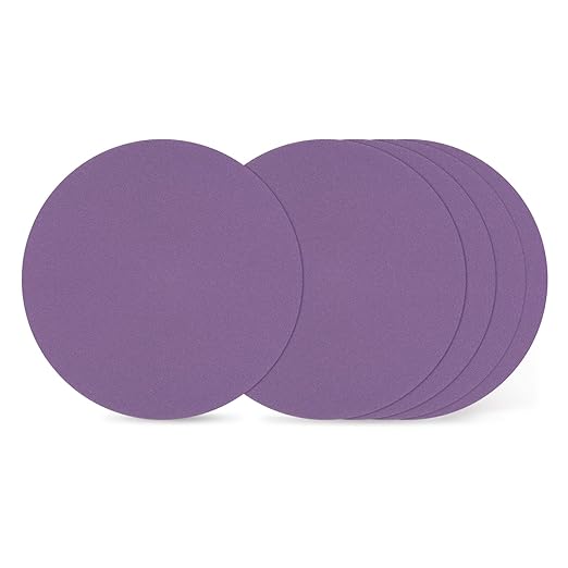 Kozelo 40 Pcs Sanding Discs 3 Inch 1000 Grit Hook and Loop Random Orbital Sandpapers Suitable for Drywall Sander Wood Metal Furniture, Purple