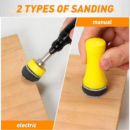 354 PCS 1 Inch Wet Dry Sanding Discs Grit 60 80 120 150 180 240 320 400 600 800 1000 1500 2000 3000 5000 10000 Hook and Loop for Electric Rotary Tool
