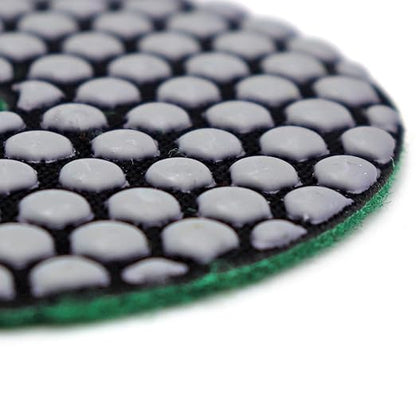 DT-DIATOOL Dry Diamond Polishing Pads 4 Inch for Granite Marble Quartz Stone Countertop Tiles Plastic Mixed Grits Plus Plastic Backer
