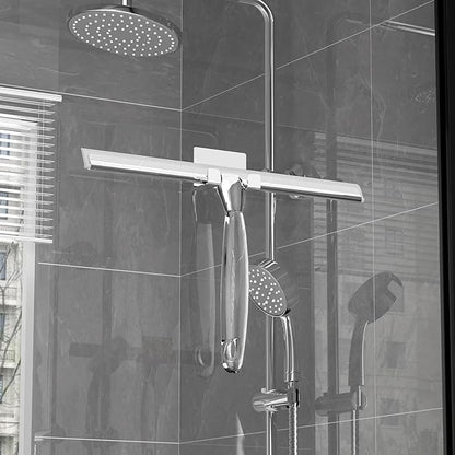 Ettori Shower Squeegee for Glass Door, Squeegee for Shower Glass Door, Bathroom, Window and Car Glass, 12 Inches with Clear Acrylic Handle