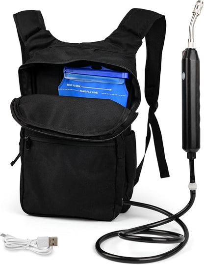 NEWISHTOOL Window Tinting Backpack with Electric Sprayer, 3L Capacity Water Bladder and 3.9 Feet Hose with Adjustable Nozzle Water Sprayer Bag for Automotive Glass Tinting, PPF Installing, Car Washing