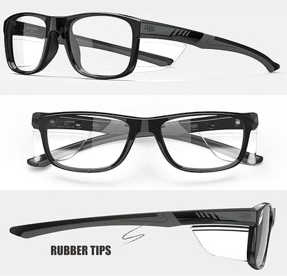 HTS HUNTERSKY TR90NZZ Safety Glasses with Side Shield Small Size Women Men ANSI Z87 Anti Fog Scratch Resistant Lab Pickleball