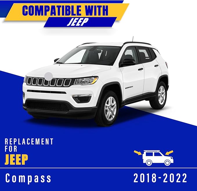 3 wipers Replacement for 2018-2022 jeep compass, Windshield Wiper Blades Original Equipment Replacement - 24"/18"/10" (Set of 3) U/J HOOK