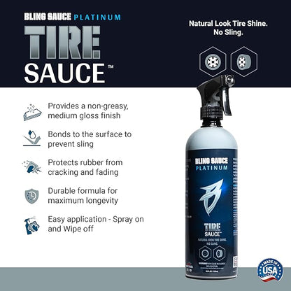 Bling Sauce Platinum Essentials 5-Pack Automotive Cleaning & Detailing Kit with 3 Microfiber Towels and Interior Sponge