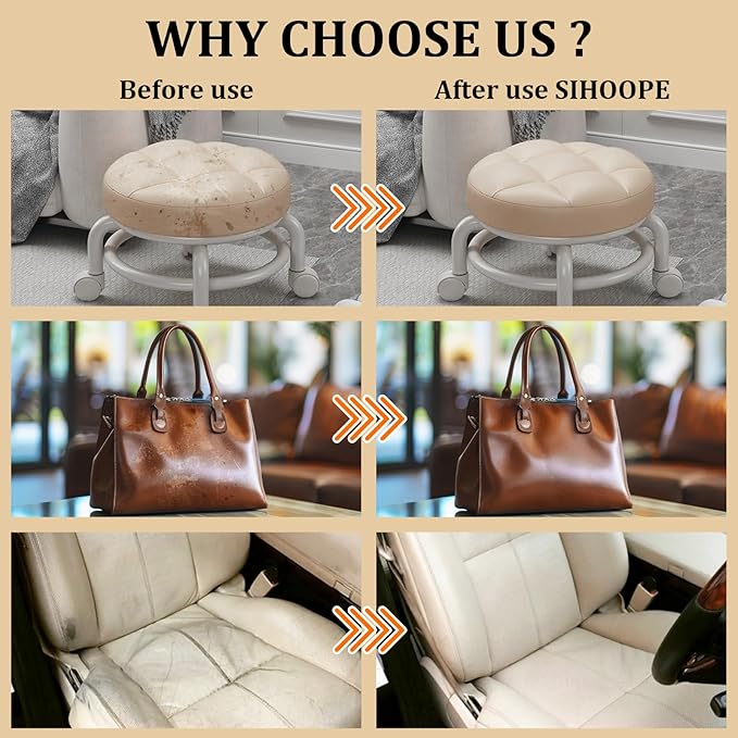 8.8oz Leather Recoloring Balm with 100ml Mink Oil,Medium Brown Leather Repair Kit for Furniture,Leather Repair Cream,Leather Scratch Repair for Car Interior,Leather Conditioner for Couch