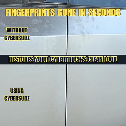 Waterless Stainless Steel Wash, Spot Cleaning For Tesla CyberTruck All Exterior Surfaces - Removes Fingerprints, Water Spots, Dirt & Bird Droppings. Made in USA, 17 Fl. Oz.