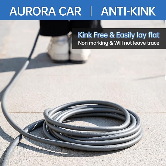 Pressure Washer Hose 25FT 1/4", Kink Resistant Power Washer Hose Compatible with M22 Fittings, Replacement For Most Brand Pressure Washers, 4000 PSI, Grey