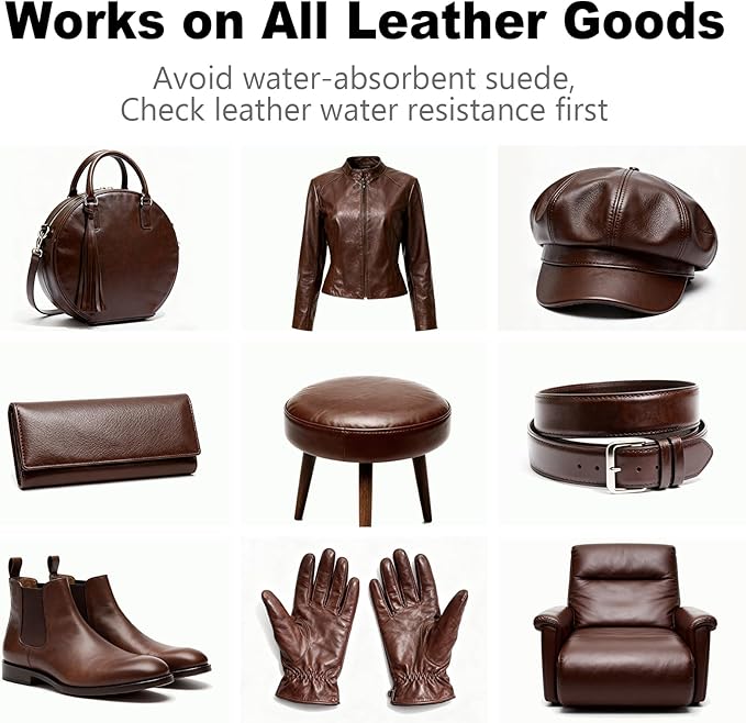 Dark Brown Leather Repair Kit, Dark Brown Leather Recoloring Balm, Leather Dye - Restore & Renew Scratch, Faded and Aged Leather & Vinyl Couches, Boots, Car Seats or Leather Furniture