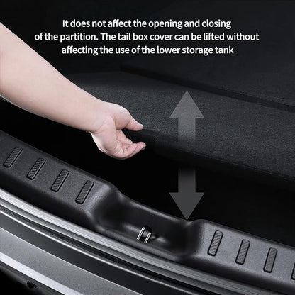 SHINELINERS New Upgrade Rear Bumper Guard for Tesla Model Y Juniper 2025-2026 ABS Material, Prevent Scratches, Easy Installation - Trunk Bumper Protector Accessories for Tesla Juniper