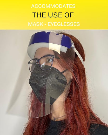 Mystic Romance 6 Pack Face Shields – Reusable Anti-Fog Full Face Protection – Clear Safety Gear for Work, Salons & Travel