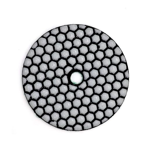 DT-DIATOOL Dry Diamond Polishing Pads 4 Inch for Granite Marble Quartz Stone Countertop Tiles Plastic Mixed Grits Plus Plastic Backer