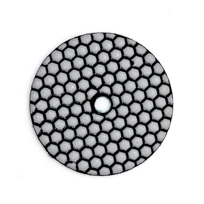 DT-DIATOOL Dry Diamond Polishing Pads 4 Inch for Granite Marble Quartz Stone Countertop Tiles Plastic Mixed Grits Plus Plastic Backer