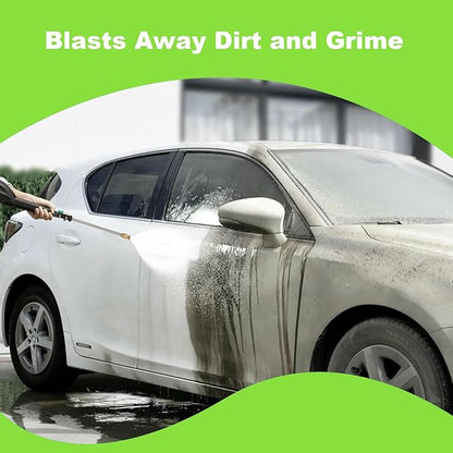 Pressure Cleaner High Power Cleaner with 4 Pressure Nozzle and Foam Cannon, powerCleaners for Home, Car Washing, Fence Cleaning, Patio, Green
