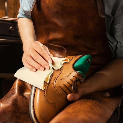 10 Pcs Shine Shoes Cloth Kit Polish Dauber Applicators Cleaning Leather Shoes Boots Microfiber Care Cloths Suede Cleaner