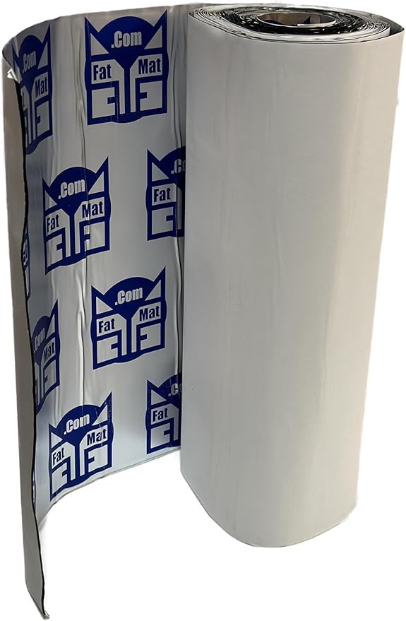 FatMat Butyl 50mil 125 SQ FT Sound Deadener/Dampening with Logo (Tool Kit Included)
