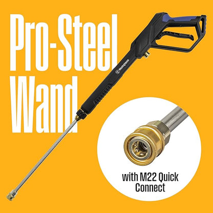Westinghouse WPX2700e Electric Pressure Washer, 2700 Max PSI and 1.76 Max GPM, Induction Motor, Onboard Soap Tank, Spray Gun and Wand, 5 Nozzle Set, for Cars/Fences/Driveways/Homes/Patios/Furniture