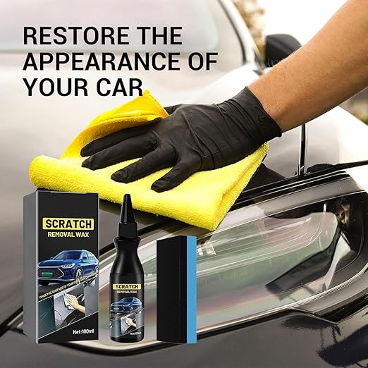 Quick Scratch Remover for Cars, 2025 Upgraded Scratch Remover for Vehicles, Car Paint Scratch Repair Kit, Car Scratch Repair with Sponge for Deep Scratches