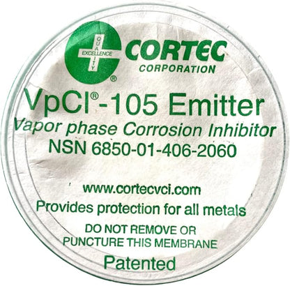 Cortec VpCI-105 - Anti Rust VCI Emitter Cup - Protects 5 Cubic feet - 2 Year Corrosion Protection (1 Unit)