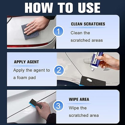 Car Scratch Remover, 2025 New Scratch Repair Paste,Scratch Remover for Vehicles,Car Cleaning Kit,Car Polishing Wax Vehicles for Deep Scratches (2Pcs)