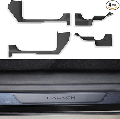 PUOENI 2025 2026 Model Y Juniper Door Sill Protector 4 PCS TPE Anti-Scratch Front and Rear Door Entry Guard for Tesla Model Y Refresh Juniper Accessories