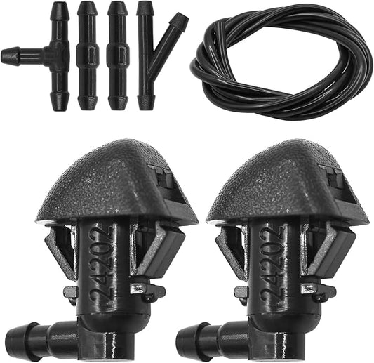 Seentech Windshield Washer Nozzle Wiper Spray Hose Kit Compatible with Ford F250 F350 F450 F550 Super Duty 2011-2016 Replace OEM BC3Z-17603-A BC3Z-17K605-B
