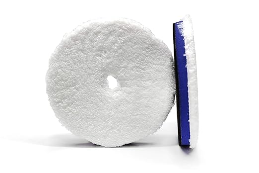Maxshine 5" Universal Microfiber Polishing Foam Pad for Cutting – Ultra-Soft Microfiber with Hook & Loop – Compatible with DA & Rotary Polishers – Ideal for Paint Correction
