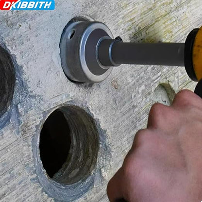 1-3/8" Concrete Hole Saw, 35mm Tungsten Steel Core Bit for Cinder Block, Brick, Rock, Plank Walls for Pipes or mini Split Lines, with SDS Plus Shank and 2 Center Positioning Drill Bits.