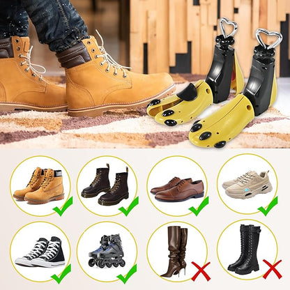 WANNUOQI Shoe Stretcher For Women Men,Boot Stretcher Women Men,Shoe Expander Widener Stretch Length Width