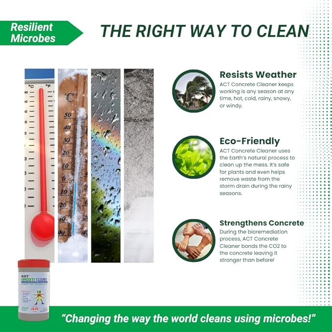ACT Neighborhood Eco-Pack (5-pack) | Eliminates Deep Oil Stains | Concrete/Asphalt | Pet Safe | 3-Min Application | HOA-Approved, Powder, Eco-Friendly