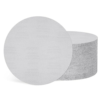 Kozelo 50 Pcs Sanding Discs 11 Inch 1000 Grit Hook and Loop Random Orbital Sandpapers Suitable for Drywall Sander Wood Metal Furniture, White