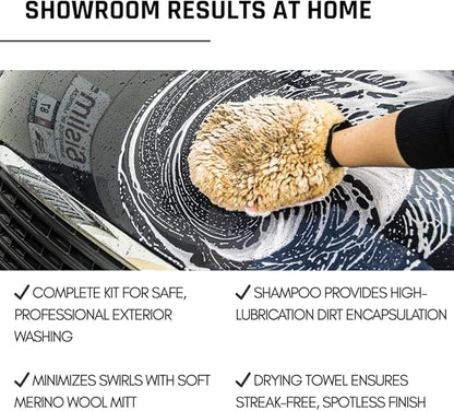 Sisbrill Premium Exterior Car Wash Kit – Complete Car Paint Cleaning & Care Set