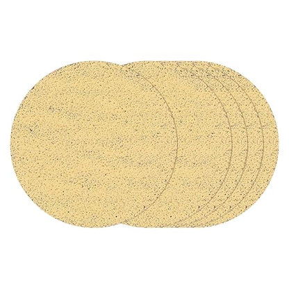 Kozelo 10 Pcs Sanding Discs 1 Inch 120 Grit Hook and Loop Random Orbital Sandpapers Suitable for Drywall Sander Wood Metal Furniture, Yellow