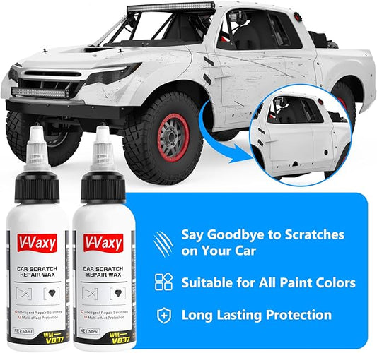 V-Vaxy Car Scratch Repair Wax, Car Scratch Repair Paint Scratch Polishing Wax, Multi-Effect Protection (2 Set)