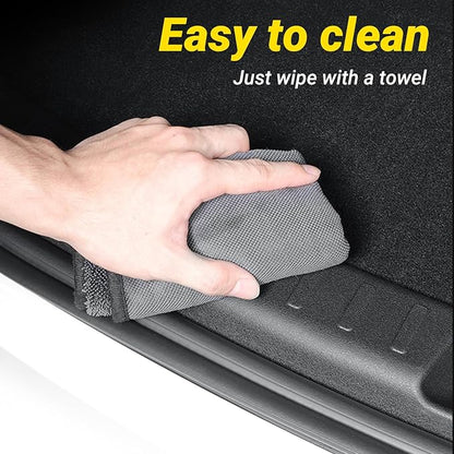PUOENI 2025 2026 Model Y Juniper Rear Bumper Guard 1 PCS Anti-Scratch TPE Rear Trunk Door Sill Protector for Refresh Model Y Juniper Internal Accessories