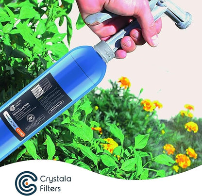 Crystala Garden Hose End Pre-Filter for Swimming Pool, Hot Tubs, Spa, Inflatable Pool, Ponds, Greatly Reduces Bad Taste, Odors, Chlorin and Sediment, up to 8,000 Gallons, 2 Pack