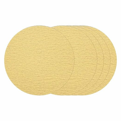 Kozelo 25 Pcs Sanding Discs 8-7/8 Inch 80 Grit Hook and Loop Random Orbital Sandpapers Suitable for Drywall Sander Wood Metal Furniture, Yellow