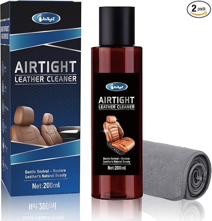 Leather Cleaner for Couches, Boots, Chairs, Bags, Purses & Auto Interior with Microfiber Towel Included,Safe for Car, Home, Office, & More,Neutral and Mild Leather Cleaner That is Not Harsh on Hands