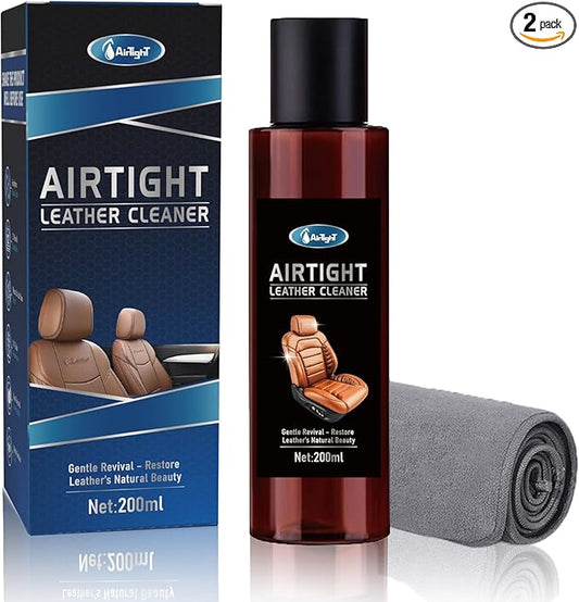 Leather Cleaner for Couches, Boots, Chairs, Bags, Purses & Auto Interior with Microfiber Towel Included,Safe for Car, Home, Office, & More,Neutral and Mild Leather Cleaner That is Not Harsh on Hands