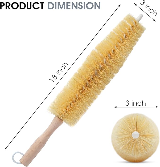 Nanoskin Ultra-Reach 17-Inch Professional Car Detailing Brush for Spokes, Wheels, Engines - Long Handle, Flexible Bristles, Scratch-Free Cleaning for Auto, Truck, Motorcycle