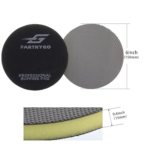 6” Clay Pad for Car Detailing, Synthetic Surface Prep Clay Disc, Clay Bar Replacement Tool for Auto Detailing, Removes Overspray & Contaminants, Hand or Pneumatic Polisher Use, Reusable