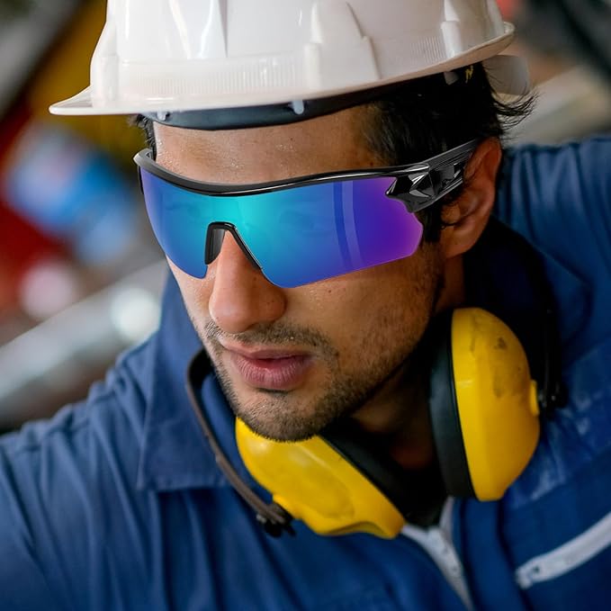 OXG 6 Pack Safety Glasses for Men Women, ANSI Z87.1 Work Glasses Anti Scratch Protective Eyewear with UV400 Protection