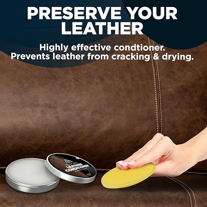 Leather Mink Oil, Color Restorer, Scratch Remover, Couch Paint and Leather Repair Kit for Couches