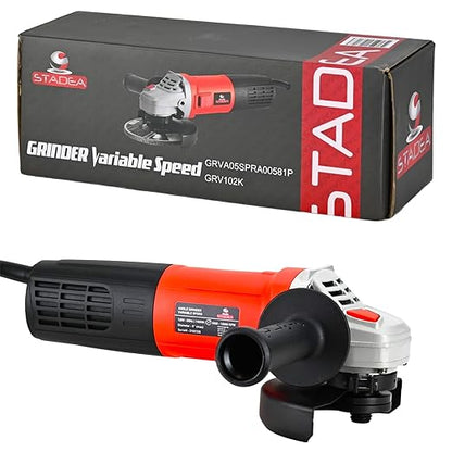 Stadea 5" Variable Speed Angle Grinder Polisher - Stone Concrete/Tile Electric Power Cutting Slow SpeedTool - 1400 W, 3000-10000 RPM