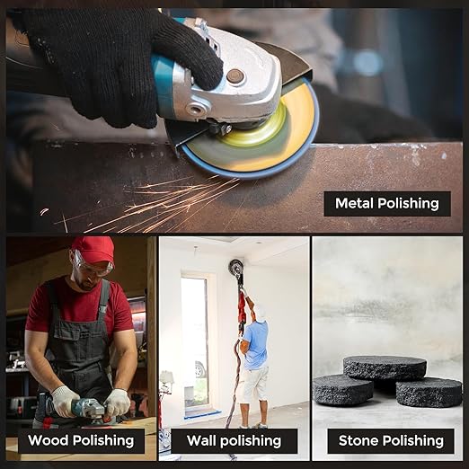 Kozelo 25 Pcs Sanding Discs 8 Inch 120 Grit Hook and Loop Random Orbital Sandpapers Suitable for Drywall Sander Wood Metal Furniture, Yellow