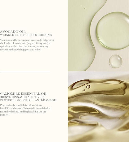 Leather Conditioner Essence for Luxury Handbags, Couches, Purse, High-End Care for Fine Leather Oil Type Made in Korea