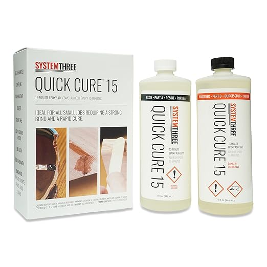 System Three Quick Cure 15 Epoxy Adhesive, 1/2 Gallon Kit