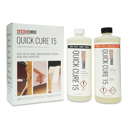 System Three Quick Cure 15 Epoxy Adhesive, 1/2 Gallon Kit